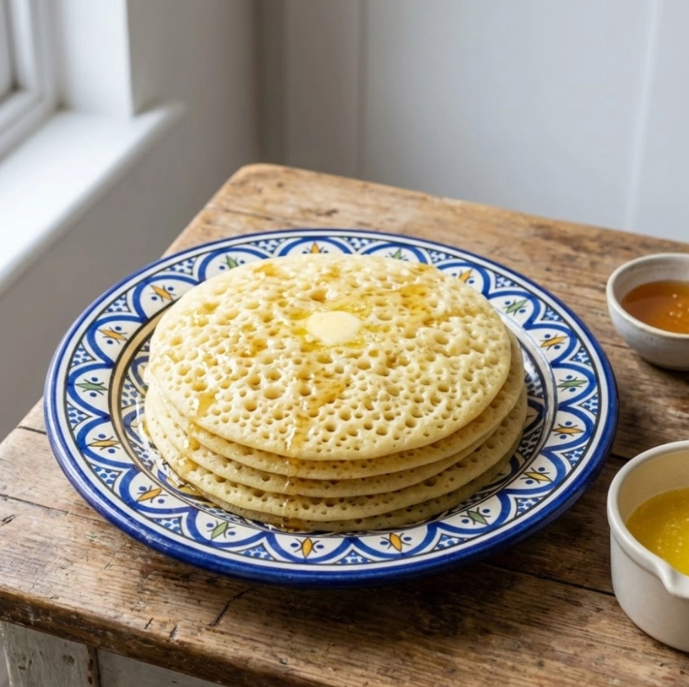 Baghrir – Crêpes marocaines mille trous / 4 pièces