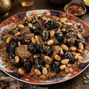 Tajine de Bœuf aux Pruneaux et Amandes