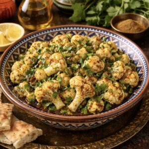 Salade marocaine de chou‑fleur